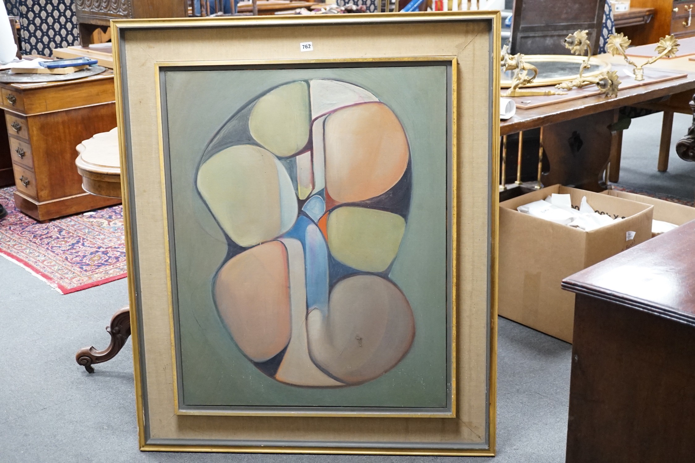 Wilfred Avery (1926-2016), oil on canvas, Abstract, 92 x 73cm